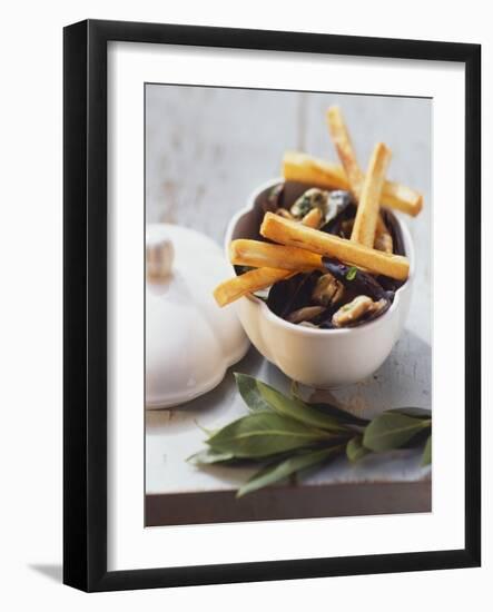 Belgian Speciality: Mussels with Chips-Eising Studio - Food Photo and Video-Framed Photographic Print
