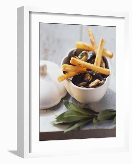 Belgian Speciality: Mussels with Chips-Eising Studio - Food Photo and Video-Framed Photographic Print