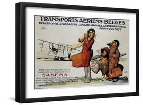 Belgian Transport-null-Framed Giclee Print