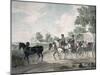 Belgian Wagon Conveying Wounded from the Field After the Battle of Waterloo, 1815-John Augustus Atkinson-Mounted Giclee Print