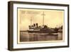 Belgischer Dampfer Princesse Astrid Vor Oostende-null-Framed Giclee Print