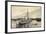 Belgisches Kriegsschiff Im Hafen,Besatzung,Ruderboot-null-Framed Giclee Print