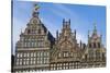 Belgium, Antwerp. Grotemarkt buildings-Walter Bibikow-Stretched Canvas