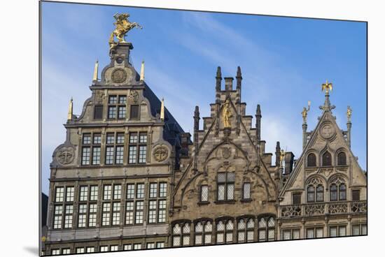 Belgium, Antwerp. Grotemarkt buildings-Walter Bibikow-Mounted Premium Photographic Print
