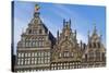 Belgium, Antwerp. Grotemarkt buildings-Walter Bibikow-Stretched Canvas