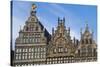 Belgium, Antwerp. Grotemarkt buildings-Walter Bibikow-Stretched Canvas