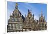 Belgium, Antwerp. Grotemarkt buildings-Walter Bibikow-Framed Photographic Print