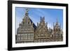 Belgium, Antwerp. Grotemarkt buildings-Walter Bibikow-Framed Photographic Print