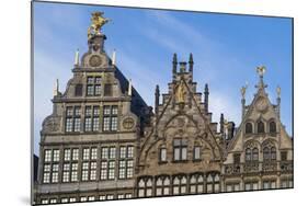 Belgium, Antwerp. Grotemarkt buildings-Walter Bibikow-Mounted Photographic Print