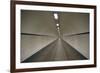 Belgium, Antwerp. St. Anna Tunnel, pedestrian tunnel under the Scheldt River-Walter Bibikow-Framed Premium Photographic Print