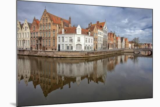 Belgium, Brugge, Canal and Reflection-Hollice Looney-Mounted Photographic Print