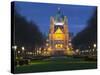 Belgium, Brussels, Basilique National Du SacrŽ-Coeur, Night-Rainer Mirau-Stretched Canvas