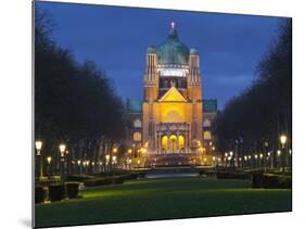 Belgium, Brussels, Basilique National Du SacrŽ-Coeur, Night-Rainer Mirau-Mounted Photographic Print