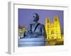 Belgium, Brussels, Cathedral Saint Michel Et Gudule, Bust-Rainer Mirau-Framed Photographic Print