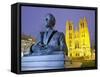 Belgium, Brussels, Cathedral Saint Michel Et Gudule, Bust-Rainer Mirau-Framed Stretched Canvas