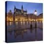 Belgium, Brussels, Grand-Place, Grote Markt, Evening-Rainer Mirau-Stretched Canvas