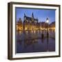 Belgium, Brussels, Grand-Place, Grote Markt, Evening-Rainer Mirau-Framed Photographic Print