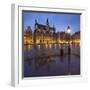 Belgium, Brussels, Grand-Place, Grote Markt, Evening-Rainer Mirau-Framed Photographic Print