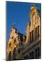 Belgium, Brussels. Grand Place, Guild Hall detail-Walter Bibikow-Mounted Photographic Print