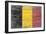 Belgium Country Flag - Barnwood Painting-Lantern Press-Framed Art Print