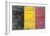 Belgium Country Flag - Barnwood Painting-Lantern Press-Framed Art Print