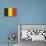 Belgium Country Flag - Letterpress-Lantern Press-Art Print displayed on a wall