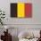 Belgium Country Flag - Letterpress-Lantern Press-Art Print displayed on a wall