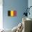 Belgium Country Flag - Letterpress-Lantern Press-Stretched Canvas displayed on a wall