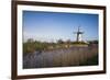 Belgium, Damme. Old wind mill-Walter Bibikow-Framed Photographic Print