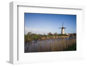 Belgium, Damme. Old wind mill-Walter Bibikow-Framed Photographic Print