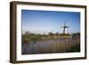 Belgium, Damme. Old wind mill-Walter Bibikow-Framed Photographic Print