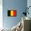 Belgium Flag Design with Wood Patterning - Flags of the World Series-Philippe Hugonnard-Framed Stretched Canvas displayed on a wall