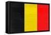 Belgium Flag Design with Wood Patterning - Flags of the World Series-Philippe Hugonnard-Framed Stretched Canvas