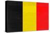 Belgium Flag Design with Wood Patterning - Flags of the World Series-Philippe Hugonnard-Stretched Canvas