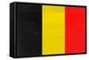 Belgium Flag Design with Wood Patterning - Flags of the World Series-Philippe Hugonnard-Framed Stretched Canvas