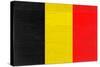 Belgium Flag Design with Wood Patterning - Flags of the World Series-Philippe Hugonnard-Stretched Canvas