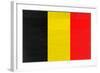 Belgium Flag Design with Wood Patterning - Flags of the World Series-Philippe Hugonnard-Framed Art Print