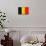 Belgium Flag Design with Wood Patterning - Flags of the World Series-Philippe Hugonnard-Mounted Art Print displayed on a wall