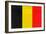 Belgium Flag Design with Wood Patterning - Flags of the World Series-Philippe Hugonnard-Framed Art Print