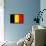 Belgium National Flag Poster Print-null-Framed Poster displayed on a wall