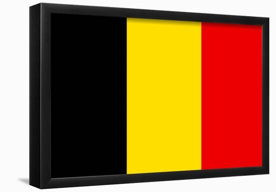 Belgium National Flag Poster Print-null-Framed Poster