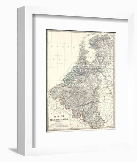 Belgium, Netherlands, c.1861-Alexander Keith Johnston-Framed Art Print