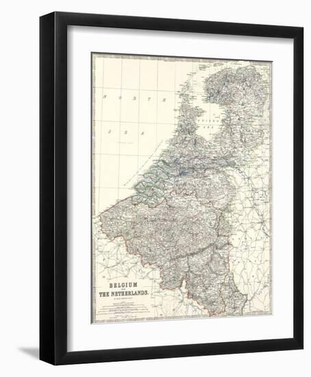 Belgium, Netherlands, c.1861-Alexander Keith Johnston-Framed Art Print