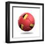 Belgium Soccer Ball-pling-Framed Art Print