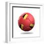 Belgium Soccer Ball-pling-Framed Art Print