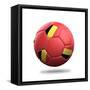 Belgium Soccer Ball-pling-Framed Stretched Canvas