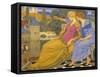 Belgium Supported by Hope-Joseph Edward Southall-Framed Stretched Canvas