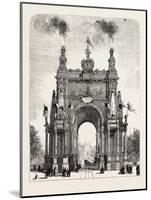 Belgium: the Memorial Arch of Triumph at Brussels, 1880 1881-null-Mounted Giclee Print