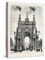 Belgium: the Memorial Arch of Triumph at Brussels, 1880 1881-null-Stretched Canvas