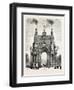 Belgium: the Memorial Arch of Triumph at Brussels, 1880 1881-null-Framed Giclee Print